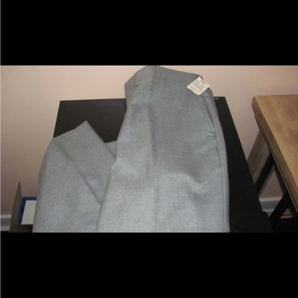 John alexanders wool poly Classic Men's Gray Dress Trousers 36x32 gray nwt - Picture 4 of 4